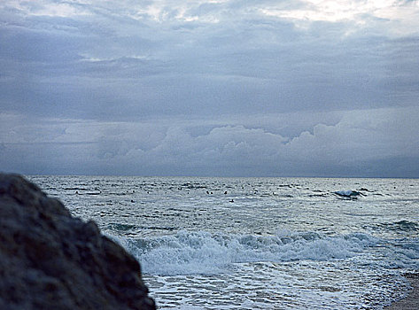 法国,布列塔尼半岛,冲浪,水