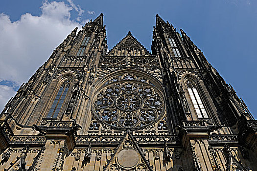 建筑,大教堂,布拉格城堡,拉德肯尼,布拉格,波希米亚,捷克共和国,欧洲