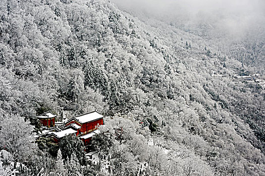 武当山雪景