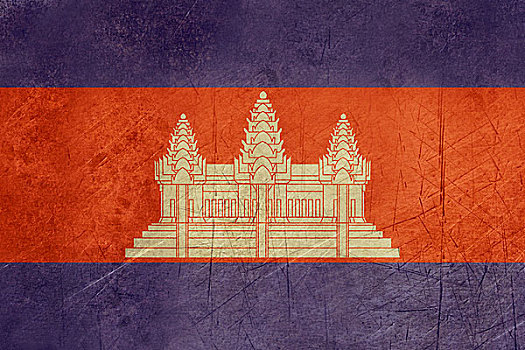 低劣,柬埔寨,旗帜