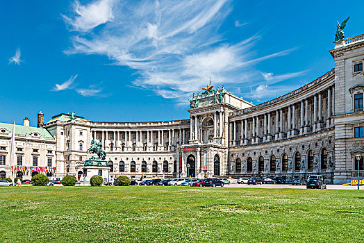 维也纳,奥地利,欧洲,霍夫堡,王子,尤金,皱叶甘兰,纪念建筑