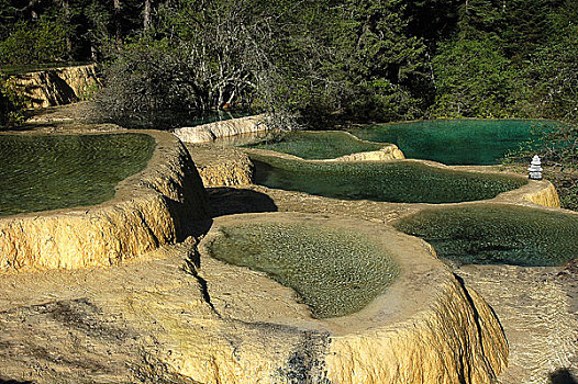 四川黄龙迎宾池