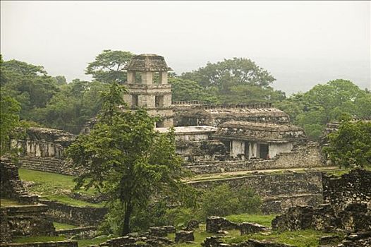 帕伦克,玛雅,考古挖掘,恰帕斯,尤卡坦半岛,墨西哥