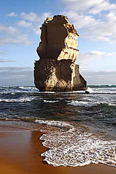 石灰石,石头,一堆,海洋,道路,坎贝尔港国家公园,维多利亚,澳大利亚