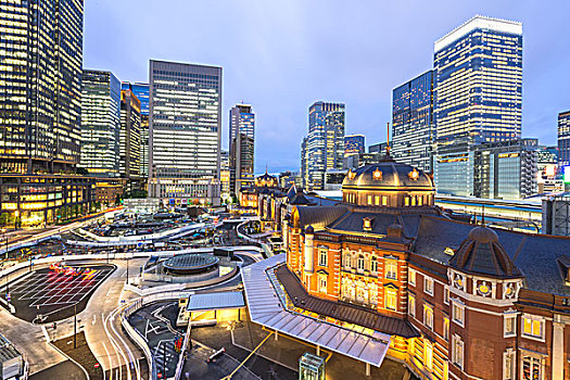 现代办公室,建筑,商务中心,东京
