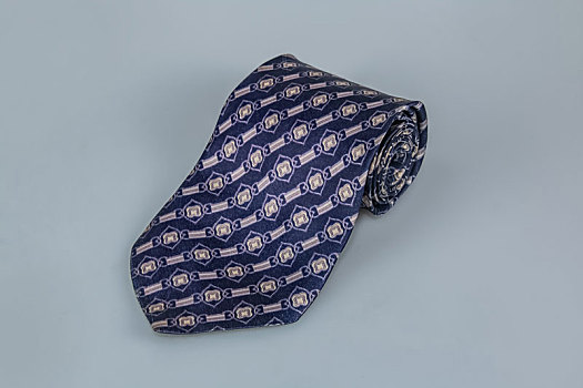 男式商务方格花纹深蓝色领带丝织品