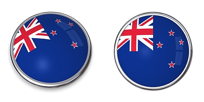 旗帜,扣,新西兰