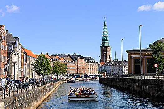运河,哥本哈根,丹麦,斯堪的纳维亚,北欧,欧洲