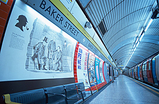 地铁,地铁站,做糕点,街道,车站,伦敦,英格兰
