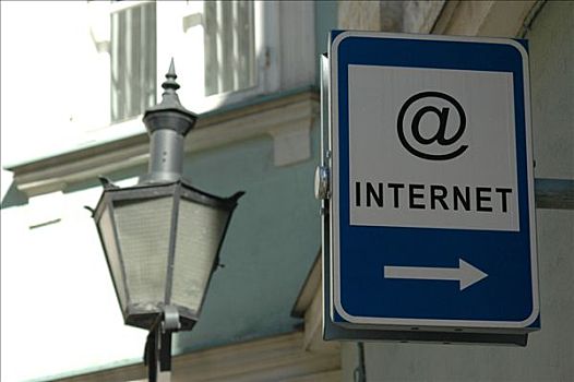 指示,标识,互联网,爱沙尼亚