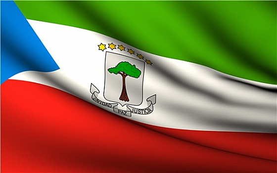 飞,旗帜,赤道几内亚,国家,收集