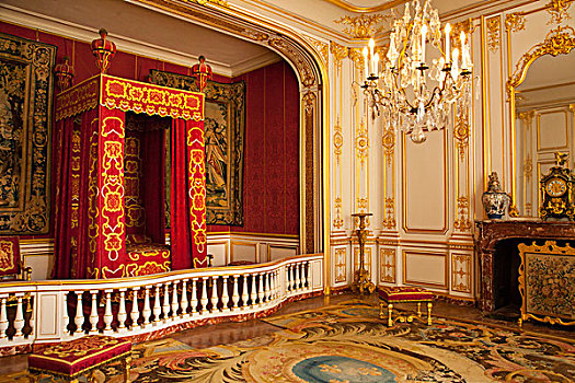 卧室,国王,路易十四,香波堡,卢瓦尔河谷