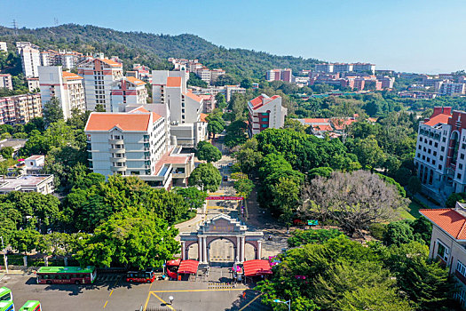 航拍福建厦门大学思明校区