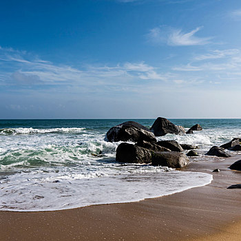 海南万宁香水湾海岸风光