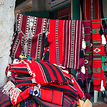 传统,阿拉伯,纺织品,造型,销售,卡塔尔,图像