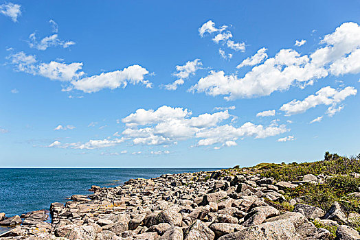 岩石,东海岸,南,欧洲,丹麦