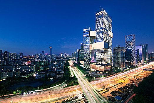 中国广东深圳南山科技园都市夜景