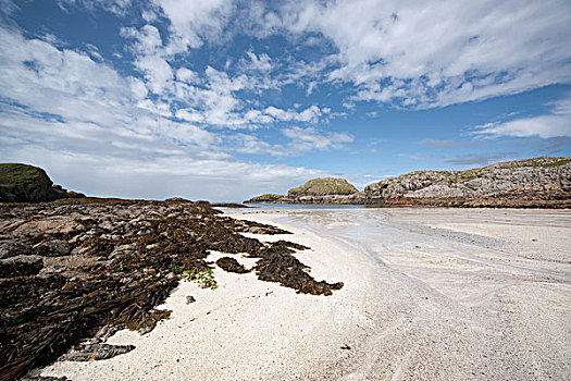 沙滩,岛屿,苏格兰