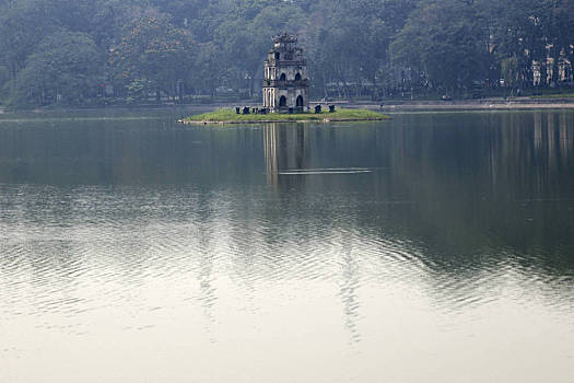 塔,还剑湖,河内,越南