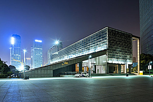 夜景,现代建筑