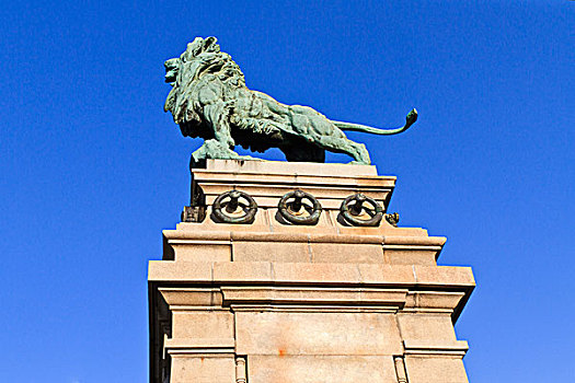 狮子,铜像,维也纳,奥地利
