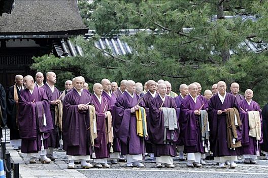 佛教,葬礼,僧侣,京都,日本,亚洲
