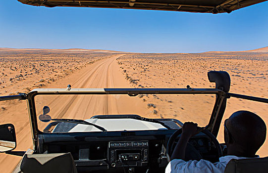 北方,纳米布沙漠,纳米比亚,骑,旅游,交通工具,沙滩,沙丘,山谷