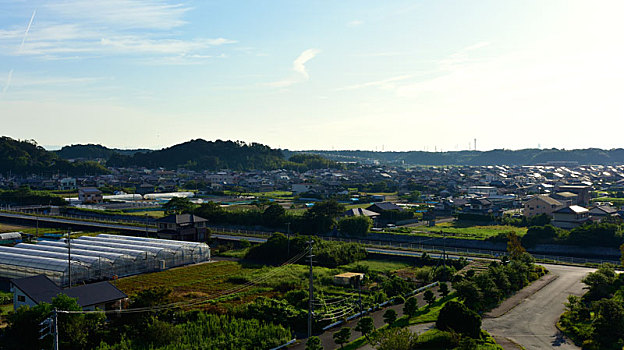 日本大阪的乡村风光