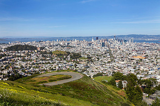 旧金山,相似,顶峰,风景