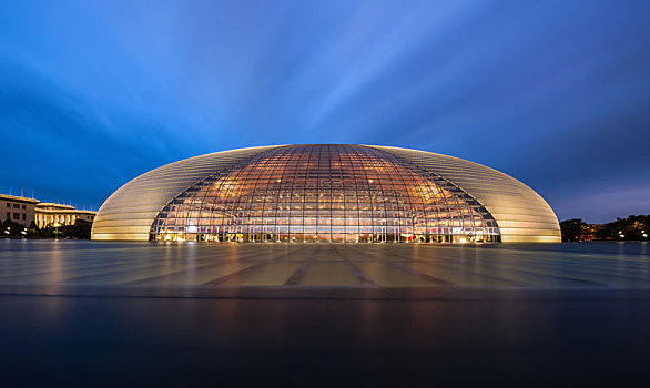 北京国家大剧院夜景