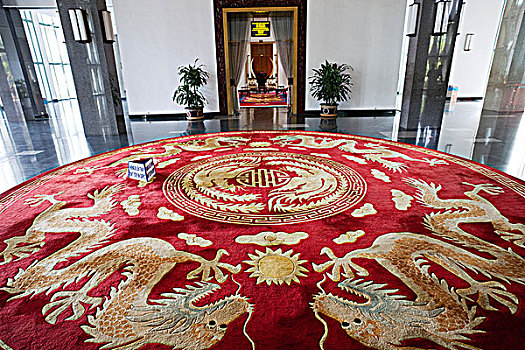 越南,胡志明市,宫殿,地毯,龙,创意