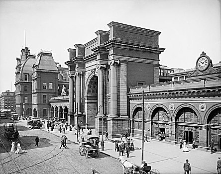 北方,车站,波士顿,马萨诸塞,美国,底特律,建筑,历史