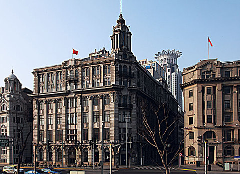 上海中山东一路4号,原有利银行,英,公和洋行设计,1916-1918年建造,上海市优秀历史建筑