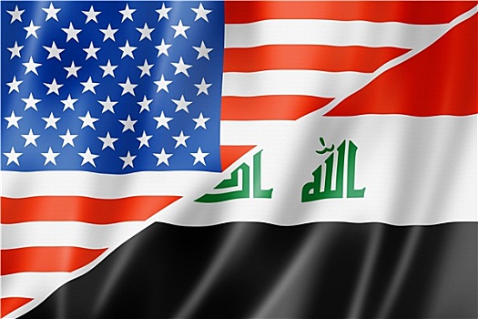 美国,伊拉克,旗帜