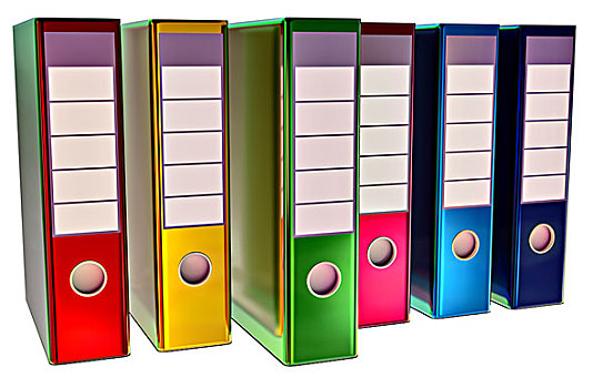 彩色,文件夹,储藏,重要,文件
