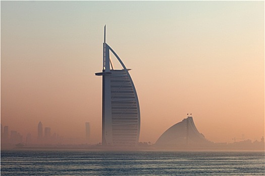 地平线,迪拜,帆船酒店,阿联酋