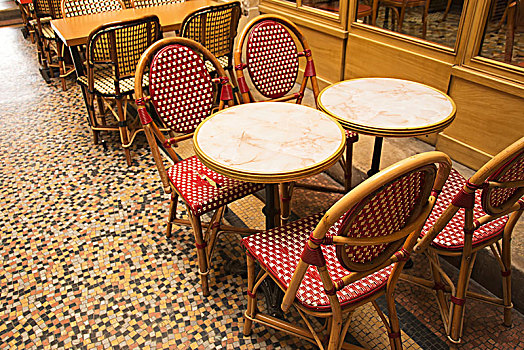 传统,小酒馆,桌子,椅子,人行道,巴黎,法国