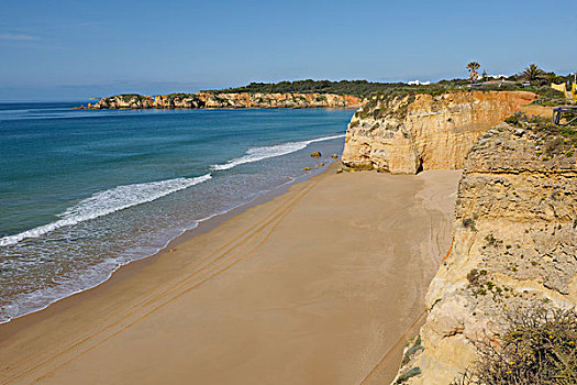 悬崖,大西洋,阿尔加维,葡萄牙
