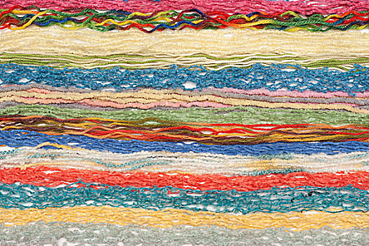 彩色,线,编织品