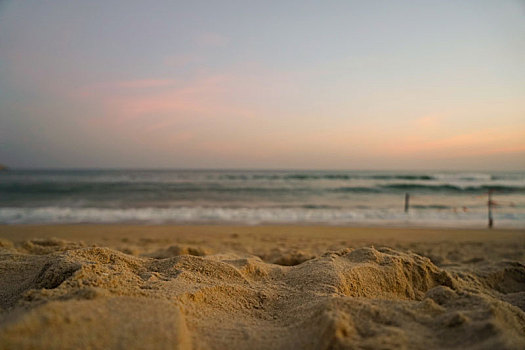 落日海滩