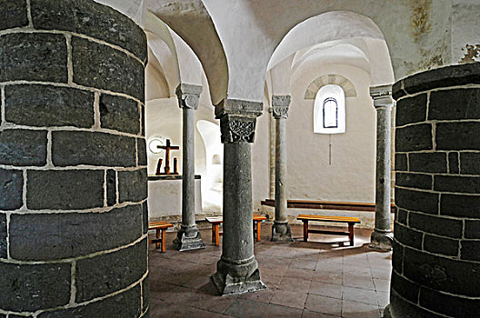 柱子,小教堂,水库,北莱茵威斯特伐利亚,德国,欧洲