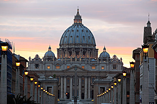 大教堂,协和大道,梵蒂冈城,罗马,意大利,欧洲