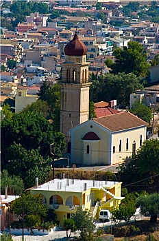 教堂,城市,扎金索斯,岛屿,希腊共和国