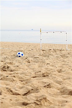 足球,大门,球,沙滩足球