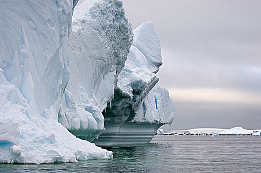 冰山,靠近,普兰诺,岛屿,雷麦瑞海峡,南极半岛,南极