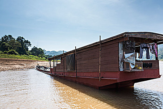 船屋,湄公河,老挝