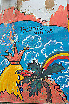阿根廷,火地岛,乌斯怀亚,街头艺术,主要街道,只有