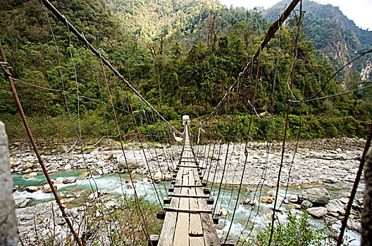 河,低水位,安娜普纳,保护区,尼泊尔,亚洲