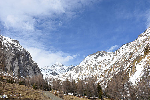 高山,山脊,陶安,雪,初雪,东方,提洛尔,上面,阿尔卑斯山,山,顶峰,隧道,奥地利,萨尔茨堡