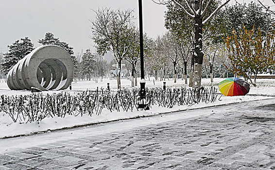 雪后雕塑
